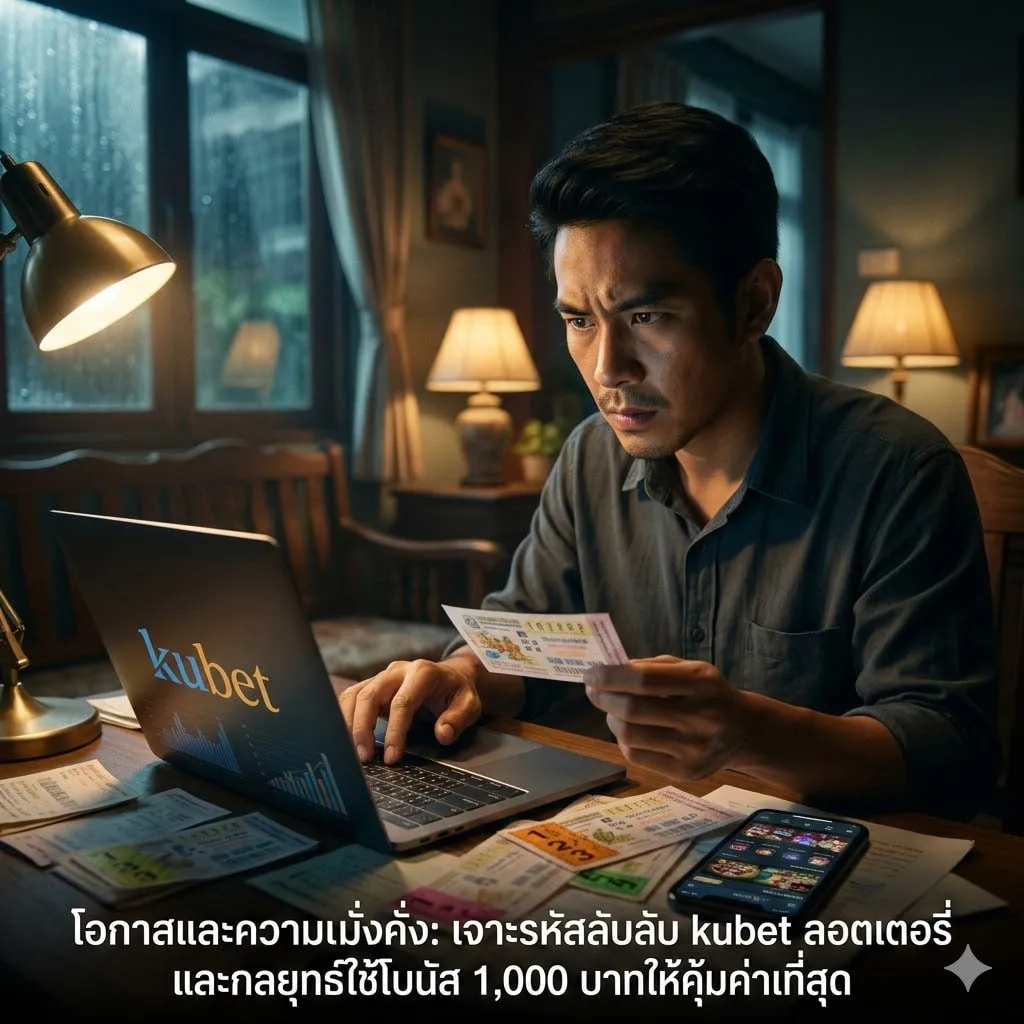 โอกาสและความมั่งคั่ง: เจาะรหัสลับ kubetลอตเตอรี และกลยุทธ์ใช้โบนัส 1,000 บาทให้คุ้มค่าที่สุด